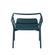 4 Poltrona Enjoy Rivatti 53 cm -Largura- em Polipropileno -PP- Azul Aura com Protecao UV